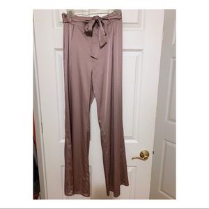 Fashion Nova - High Waisted Silk Pants!